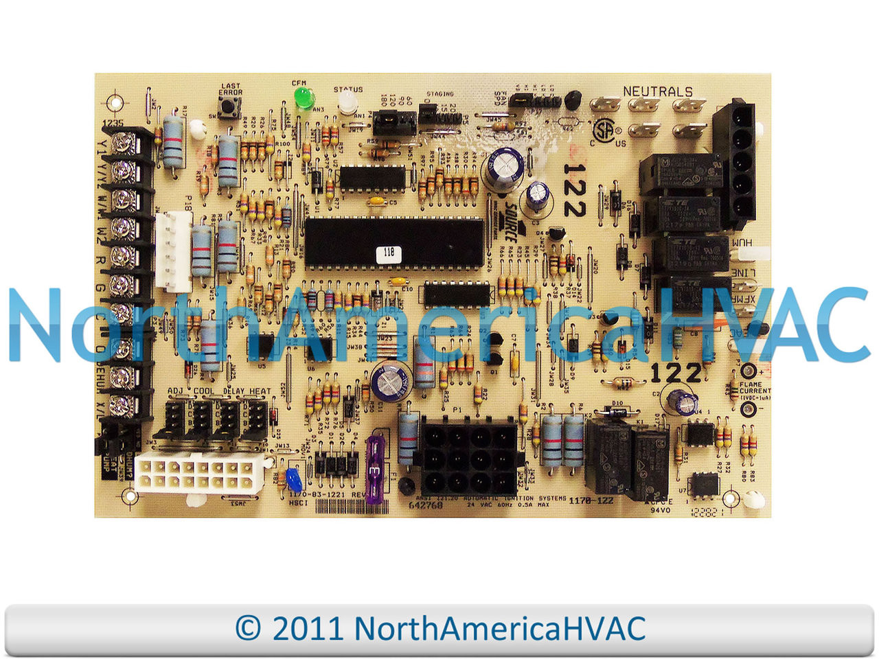 York Coleman Luxaire Furnace Control Circuit Board 1170-122 1170-83