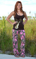 LARGE only in stock Pink camo pants 
