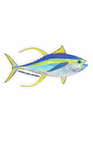 5  inch yellowfin tuna sticker 