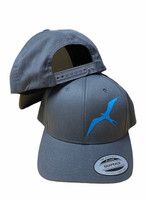 FRIGATE fishing hat -solid  gray back with snapback 