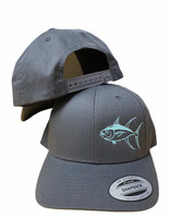 gray soild back with snap tuna hat