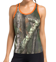   limited stock-  Sporty Girl Southern Hardwoods tank with neon orange