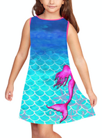  Mermaid with starfish  little girls dress