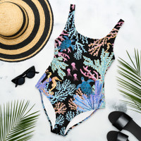 Black Coral One-Piece Swimsuit