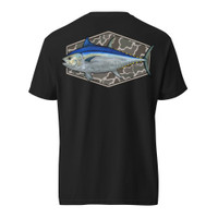 Bluefin Tuna with old-school camo-Unisex garment-dyed heavyweight t-shirt