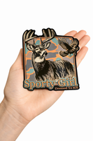  3.5  inch Wide Sporty girl Buck and Turkey