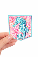 3.5  inch Wide  seahorse