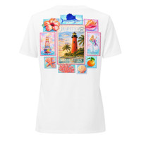 POSTMARKED Paradise Women’s relaxed v-neck t-shirt