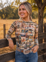 Mesh Longsleeve Destination Fall top