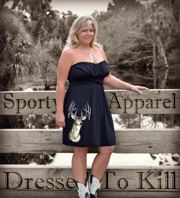 Stylish women\'s hunting dress clothing