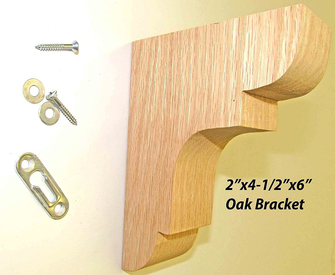 Solid Hardwood Shelf Bracket 41/2" X 6" Total Wood Store