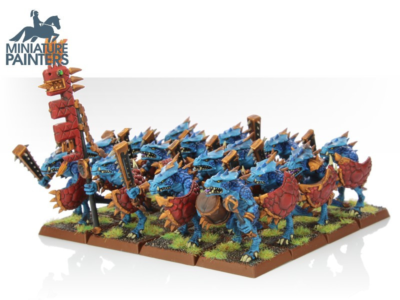 Seraphon Saurus Warrior Regiment Miniature Painters
