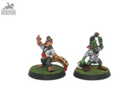 BLOOD BOWL HALFLING AND GOBLIN REFEREE AT SILVER QUALITY