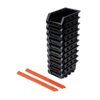 10 Pcs Black Storage Bin Set TTX-320603