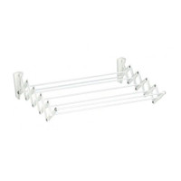Steel 80 cm Smart Wall Clothes Rack - White - AWR-362-WHITE