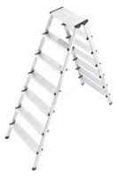 L90 - Aluminium Safety Household Double Sided 2 x 7 Steps Ladder