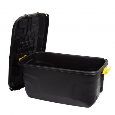 Heavy Duty Storage Box with Wheels - 145 Litre - 94 x 52 x 45 cm - Made in  UK - NailTheHammer.com