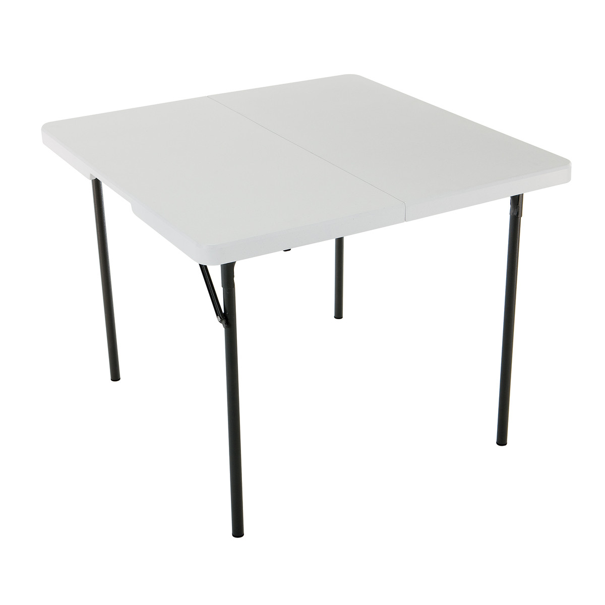 Lifetime Products 80100 Folding Table White Polyethylene With Steel Frame,