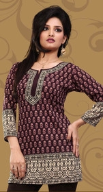 Silky Ethnic Kurti Tunic #DK752