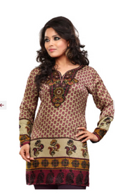 Silky Ethnic Kurti Tunic #DK666