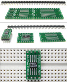 Schmartboard|ez 1.27mm Pitch SOIC to DIP adapter (204-0004-01)