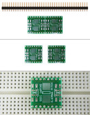 Schmartboard|ez .635mm Pitch SOIC to DIP adapter (204-0013-01)