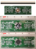 Schmartboard|ez .5mm Pitch, 48 Pin QFP/QFN to DIP Adapter (204-0014-01)