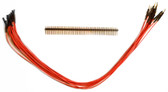 Schmartboard Qty. 10 Orange 12" Male to Female Jumper Wires and 40 Headers (920-0091-01)