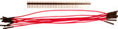 Schmartboard Qty. 10 7" Red Female Jumper Wires and 40 Headers (920-0104-01)