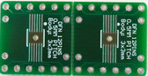 2 SCHMARTBOARD|EX .5MM PITCH 12 PIN DFN TO DIP ADAPTERS WITH A BREADBOARD (204-0023-31)