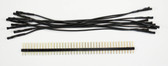 Schmartboard Qty. 10 Black Female Jumper Wires and 40 Headers (920-0180-01)