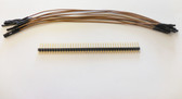 10 Pack 7” Female Brown Jumper Wires with 40 Headers(920-0206-01)