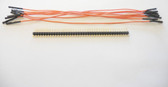 10 Pack 7” Female Orange Jumper Wires with 40 Headers(920-0210-01)
