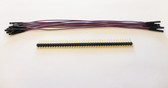 10 Pack 7” Female Purple Jumper Wires with 40 Headers(920-0212-01)