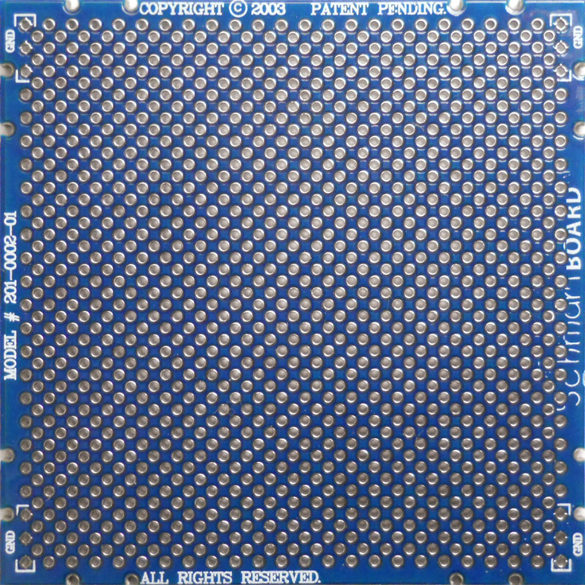 Through Hole Prototyping Board for 2mm Pitch Components