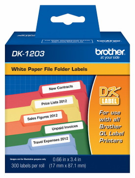 Brother DK-1203 file folder labels