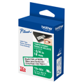 TZeSE4 18mm Black On White Security Tape
