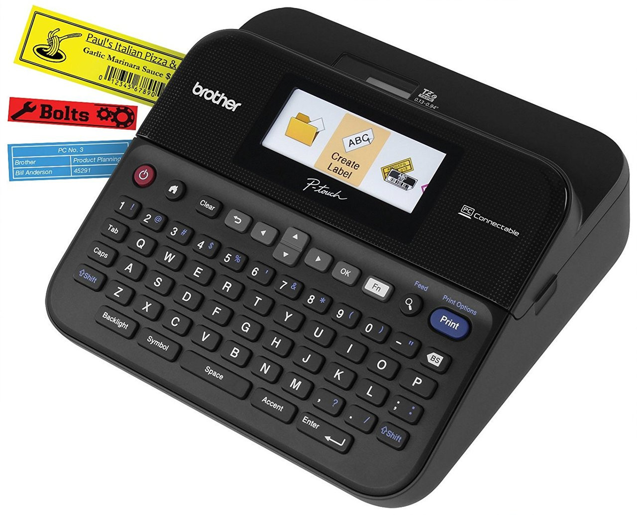 Brother PT-D600 PC-Connectable P-touch Label Maker Color Display