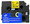 LME661 Black letters on yellow label tape