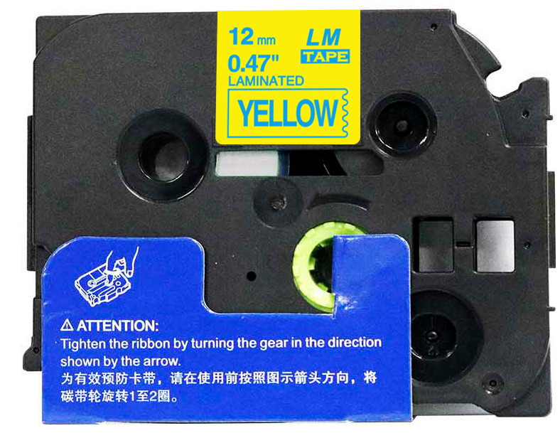 Details about   Black on Yellow Label Tape Compatible with Brother TZ-FX631 P-Touch 12mm 0.47" 