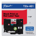 Brother TZe461 1.5 In. Black On Red P-touch Tape TZe461