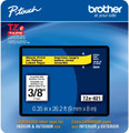 Brother TZe621 3/8 In. Black On Yellow P-touch Tape