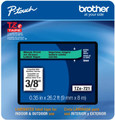 Brother TZe721 3/8 In. Black On Green P-touch Tape