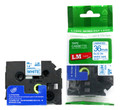 LM Tape Compatible TZe263 36mm Blue On White P-touch Tape, 1-1/2"