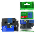 LM Tape Compatible TZe531L1 1/2" Black On Starry Blue P-touch Tape