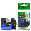 LM Tape Compatible TZe-FX241 3/4" Black On White Flexible Tape