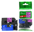 LM Tape Compatible TZe-MQF31 1/2 In. Black on Pastel Purple P-Touch Tape 12mm