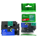 LM Tape Compatible TZeS721 3/8 Black on Green Extra Strength Tape, 9mm