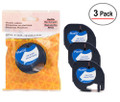 3/Pack Compatible Dymo 91331 Black on White Plastic LetraTAG Tape