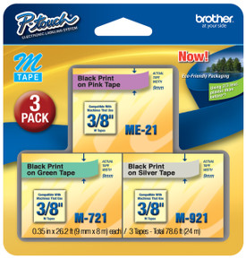 Brother me793 p-touch tape 3 pack